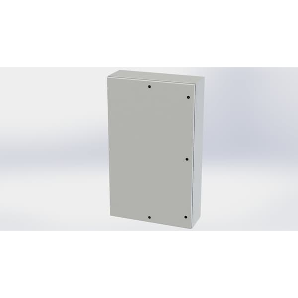 1/4 Turn Latch Electrical Enclosures, 60 in H, 12 in D, 36 in W, NEMA 3R, 4, 12, 13, Carbon Steel